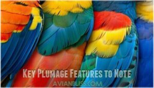 key plumage features to note