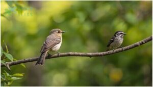 key traits distinguishing from empidonax flycatchers