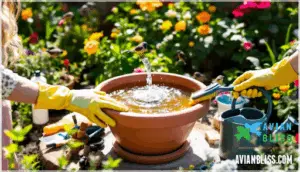 maintaining and cleaning your bird bath