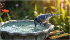 maintaining bird bath safety