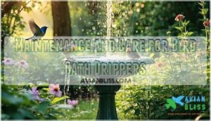 maintenance and care for bird bath drippers