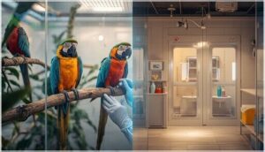 management and prevention of psittacine beak and feather disease