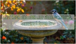 mesh bird bath leaf guard