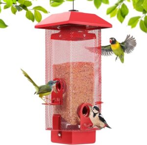 Metal Squirrel Proof Bird Feeder B09TPBFF6D