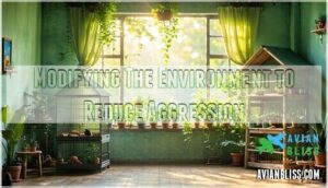 modifying the environment to reduce aggression