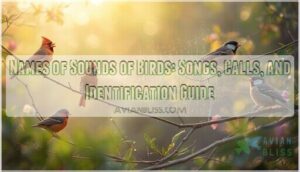 names of sounds of birds