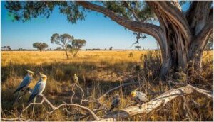 open grasslands and non-dense woodlands