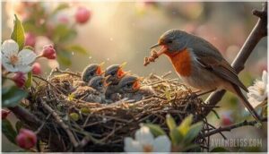 parental care and feeding