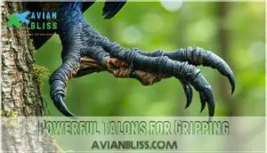 powerful talons for gripping