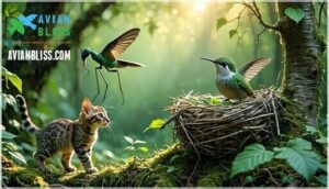 predators and threats to baby hummingbirds