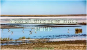 preferred wetland and shoreline habitats