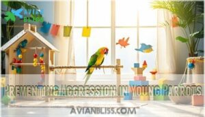 preventing aggression in young parrots