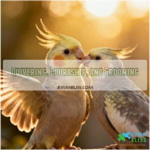 quivering, courtship, and grooming