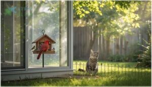 reducing window collisions and predator risks