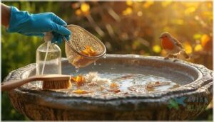 removing dirt and debris