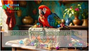 resource guarding and redirecting attention