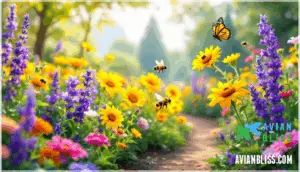 role of bees, hoverflies, and butterflies