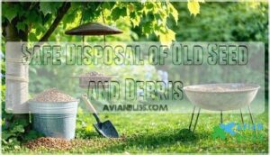 safe disposal of old seed and debris