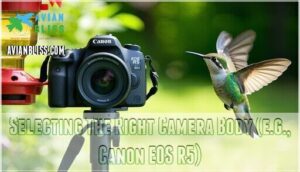 selecting the right camera body (e.g., canon eos r5)