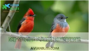 sex-specific plumage differences