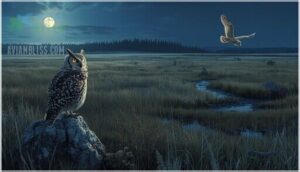 short-eared and long-eared owls: elusive hunters