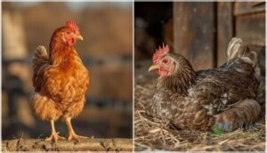 signs of aging in chickens