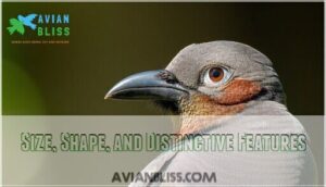 size, shape, and distinctive features