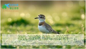 size, shape, and plumage