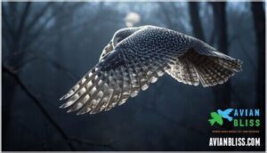 specialized feather structure for silent flight