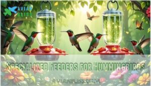 specialized feeders for hummingbirds