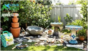 step-by-step bird bath construction plans