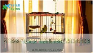 stress factors that cause whimpering