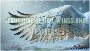 structure of owl wings and feathers