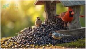 sunflower seeds (black oil and striped)