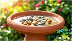 terracotta pot and saucer bird baths
