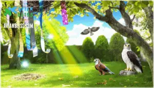 using reflective objects and predator decoys using reflective objects and predator decoys