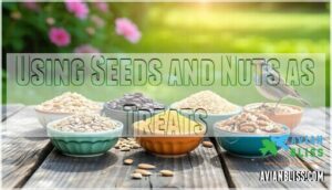 using seeds and nuts as treats