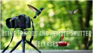 using tripods and remote shutter releases