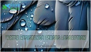 water resistance versus absorption