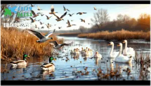 waterfowl (ducks, geese, swans)