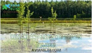 wetland and forest restoration projects