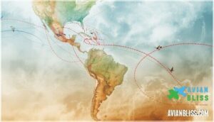 where do different birds migrate