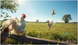 why chickens fly