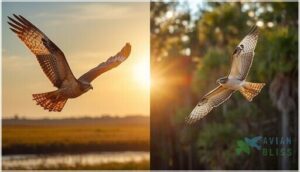 wing and tail shape differences