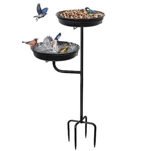 YALINKA Freestanding Birdbaths Bowl Outdoor, B0CFLDKRRP