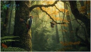 adaptations of forest-dwelling birds