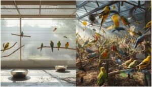 adjusting frequency for aviary size and bird type