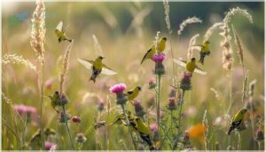 american goldfinch feeding habits