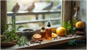 apply natural and homemade pigeon repellents