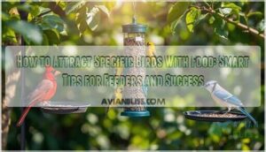 attract specific birds with food